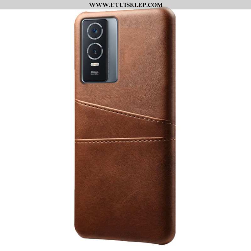 Etui do Vivo Y76 5G Podwójny Uchwyt Na Kartę